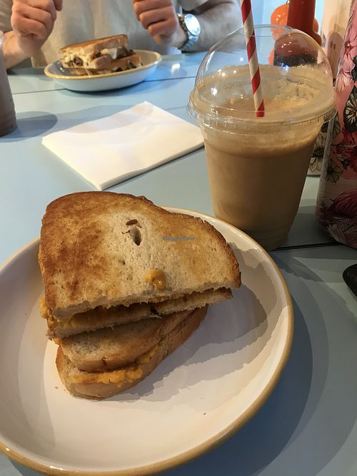 Biscoff shake and grilled cheese sandwich at Melt in Aberdeen