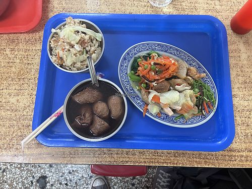 Tofu skin soup was tasty!  at Miào Hòu SùShí 廟後素食  in Tainan