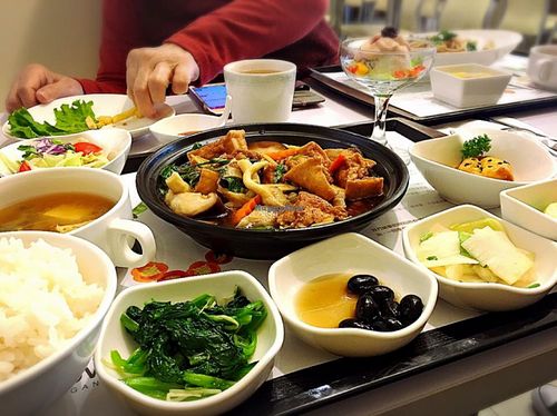 assorted mushrooms 菇菇豆腐 at Loving Hut - Hankou in Taichung