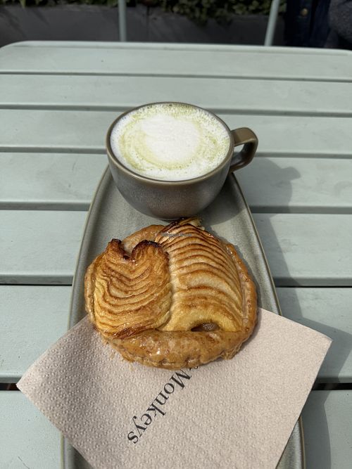 Matcha & Apple Tarte   at Land & Monkeys - Beaumarchais in Paris