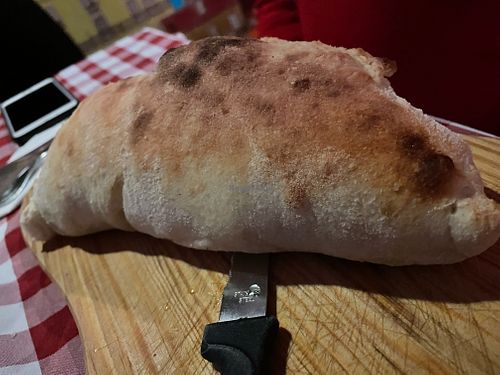 Calzone pizza at Al Sanpietrino Trattoria in Lisbon