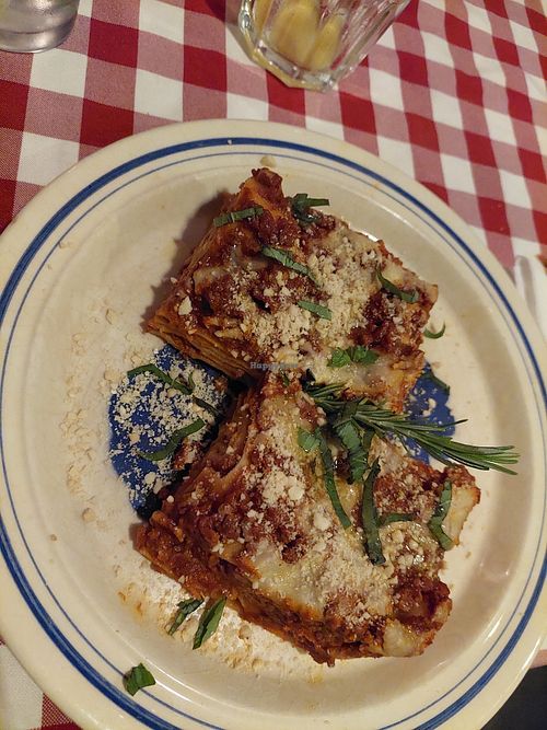 Lasagne at Al Sanpietrino Trattoria in Lisbon