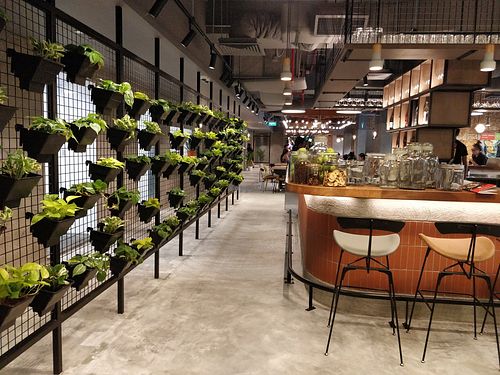 Restaurant interior at Genius Central in Central Singapore