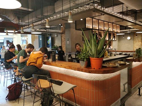 Restaurant interior at Genius Central in Central Singapore