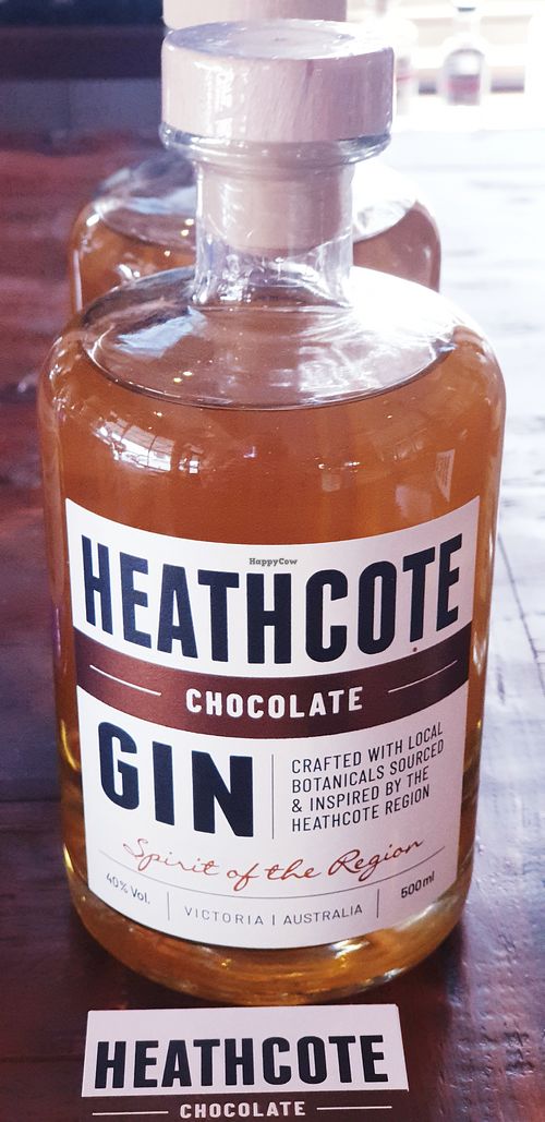Chocolate gin at Heathcote Juniper Lounge in Heathcote