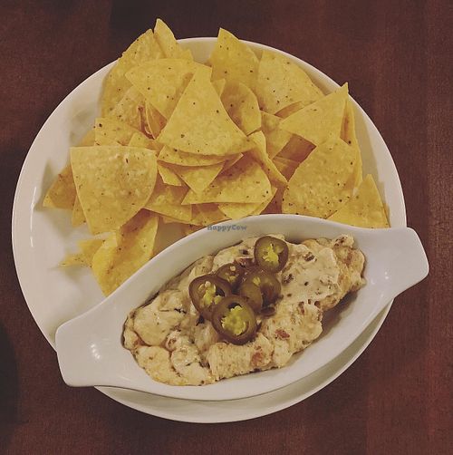 jalapeño dip  at Vegan Street in Calgary