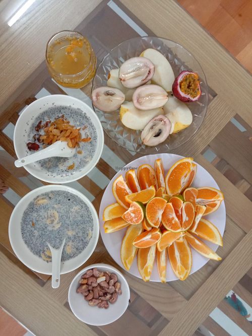Daily fruits and chia bowls  at Brilliant B'n'b in Hoi An