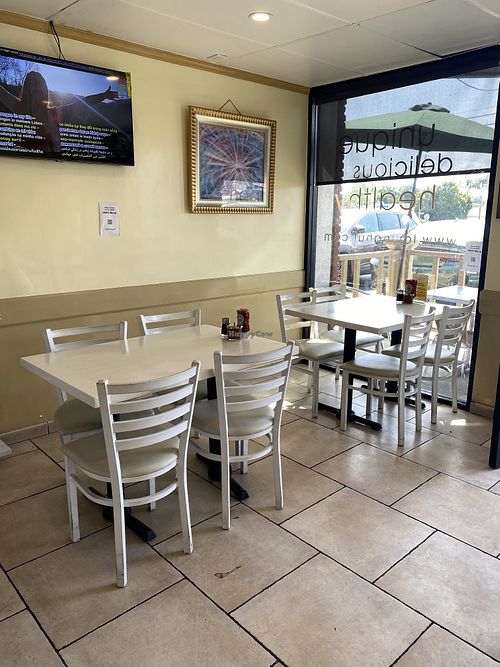 Interior Seating  at Loving Hut in Orange