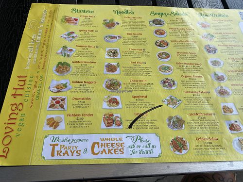 Menu Options  at Loving Hut in Orange