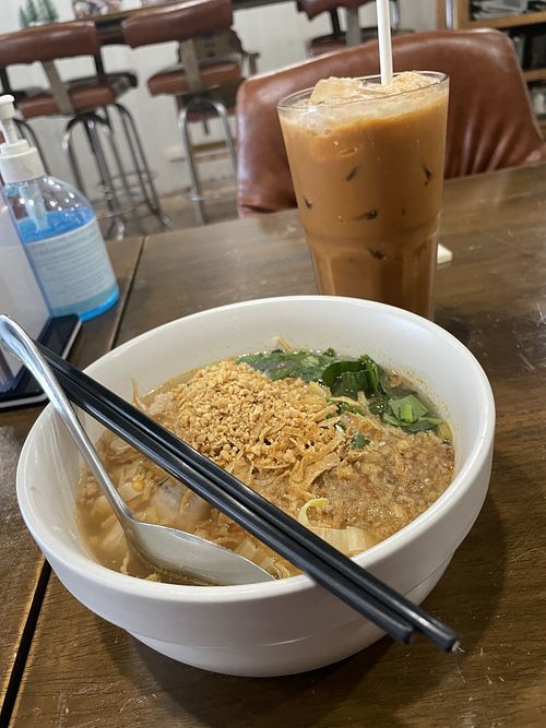 Tofu noodles dish  at Veganerie - Nana in Bangkok
