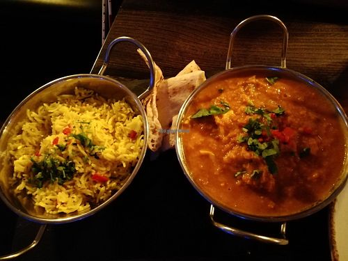 Chicken korma at Trusty Buck's in Glasgow