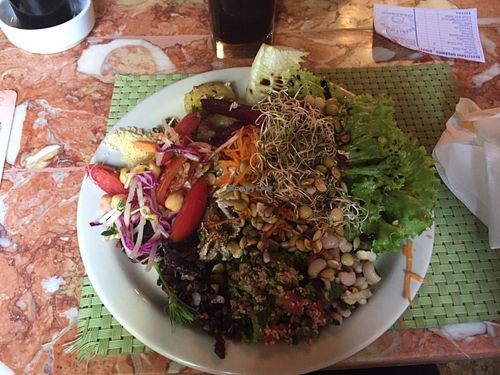 Some of the salads options. at Refeitorio Organico in Rio De Janeiro