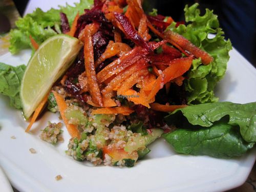 Salad at Refeitorio Organico in Rio De Janeiro