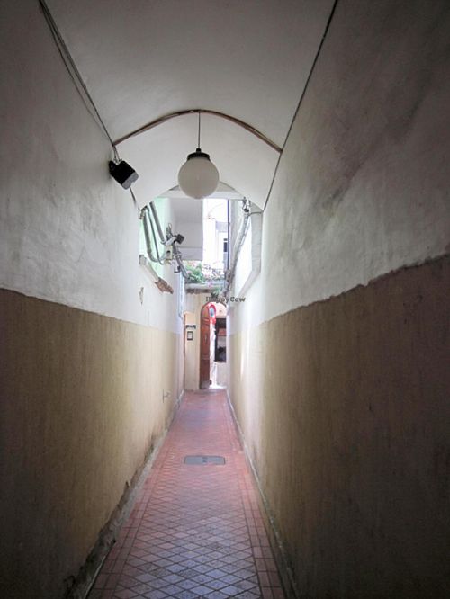 Passageway leading to the restaurant at Refeitorio Organico in Rio De Janeiro