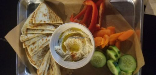 Hummus plate  at Cult Kitchen in Akron