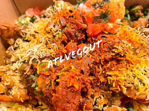 Hella vegan bowl   at Curry Up Now in Decatur