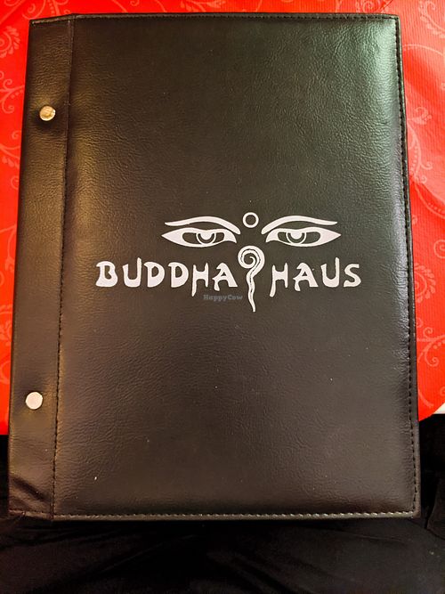 Front of Buddha Haus menu at Buddha Haus in Berlin