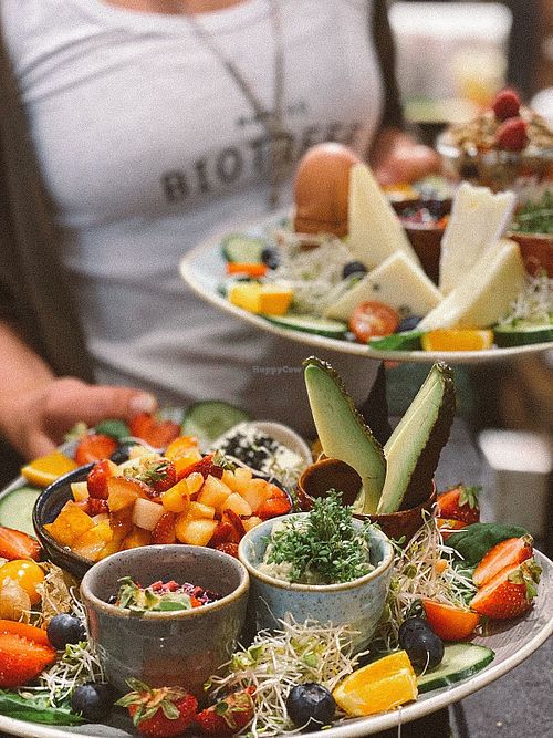 vegetarian and vegan breakfast at Marias Biotreff in Mondsee