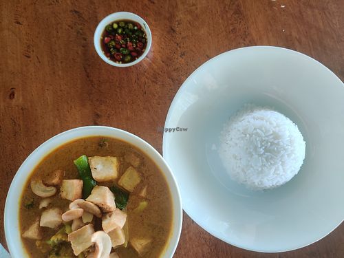 Yellow curry at Cafe Del Mar in Prachuap Khiri Khan