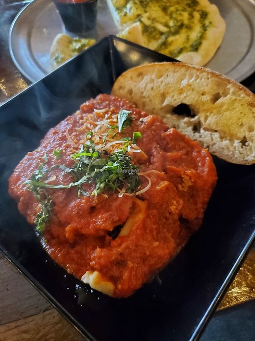 Lasagne at Tarantino's Vegan in Las Vegas