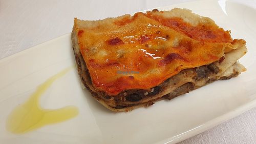 Lasagne at Il Lughino in Como