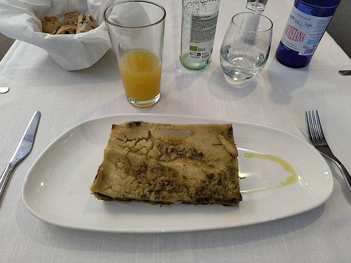 Lasagne at Il Lughino in Como
