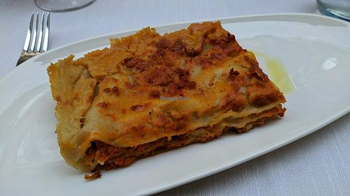 Lasagna bolognese at Il Lughino in Como