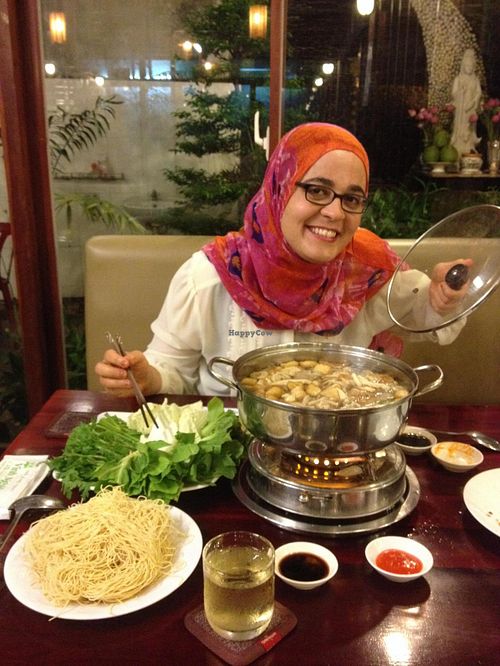 Delicious hot pot, enough for 4 people :) at Viet Chay in Ho Chi Minh City