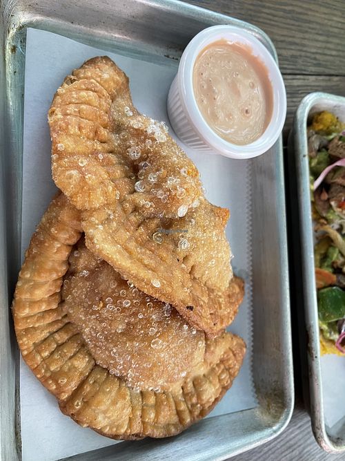 Tofu scramble empanadas   at Savage Sicko in Astoria