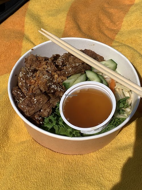 Vegan bun thit nuong at The Saigonese in Helsinki