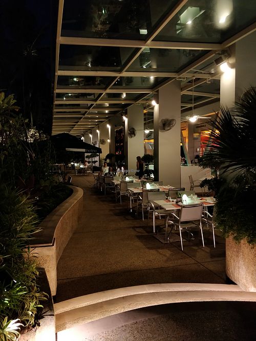 Alfresco dining at The Line in Central Singapore