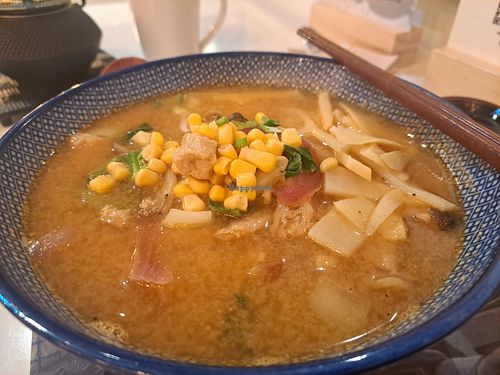 Vegan ramen stew at UDON in Santiago De Compostela