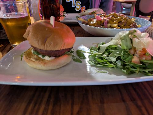 Vegan sheeseburger at Slug & Lettuce in Portsmouth