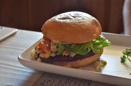 Black Bean Burger (lunch menu) at Gracias Madre in San Francisco