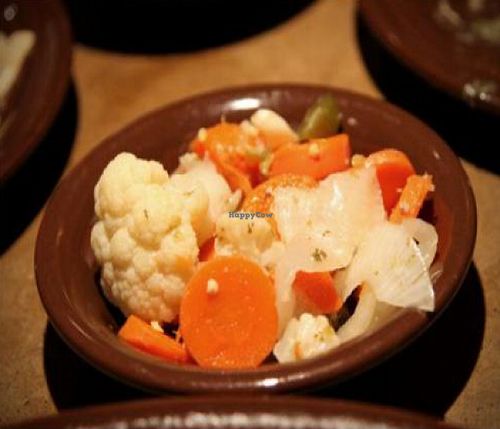 escabeche: spicy pickled vegetables at Gracias Madre in San Francisco