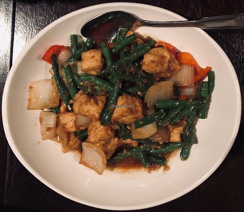 Green beans w/ tofu at Burma Cafe in Daly City