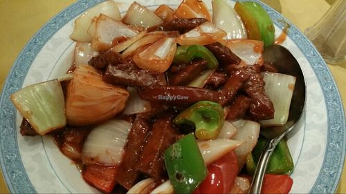 Peppered steak  at Dragon House in Riverside