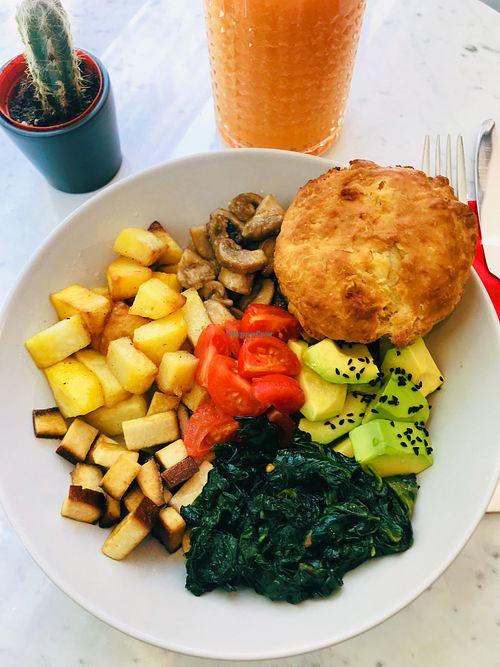 Vegan British Breakfast  at Simple Table in Istanbul