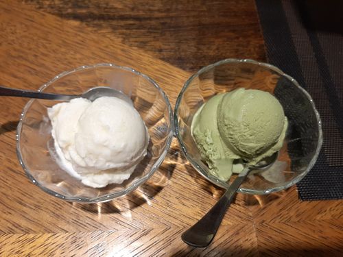 coconut, matcha flavor at Wai Thai in Hanoi