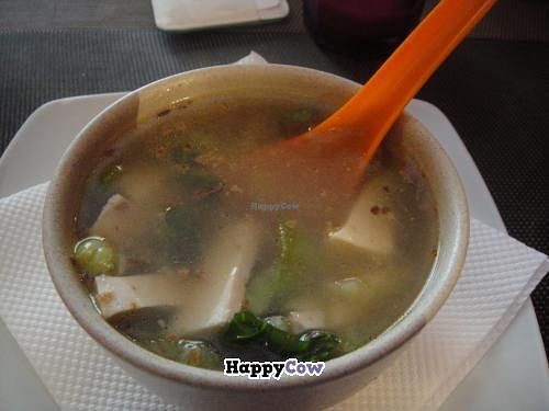 Tofu & Spinach Soup at Lemon Grass in Lagos