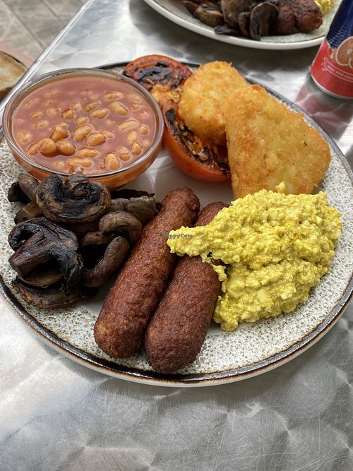 Also came with 2 slices of toast, 2 flora margarine tubs and a tub of jam!   at Pavilion Cafe at East Park in Hull
