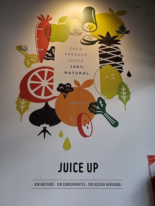 Wall at Juice Up in Buenos Aires