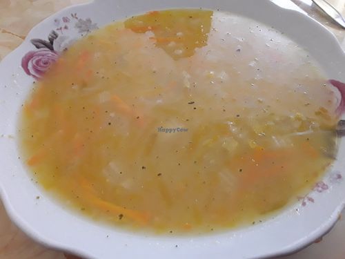 Sopa at Restaurante Vegetariano Valle del Pillco in Huanuco