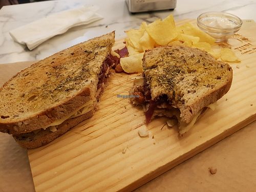 Toast at Confeitaria Tupi in Porto