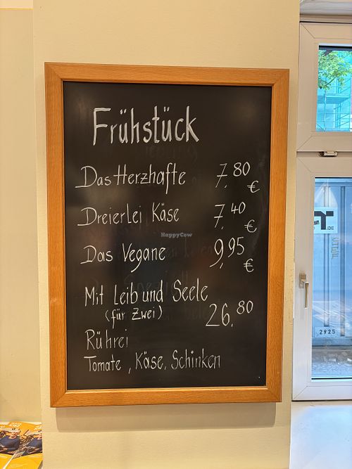 Breakfast menu  at BioBackHaus - Knesebeckstraße in Berlin