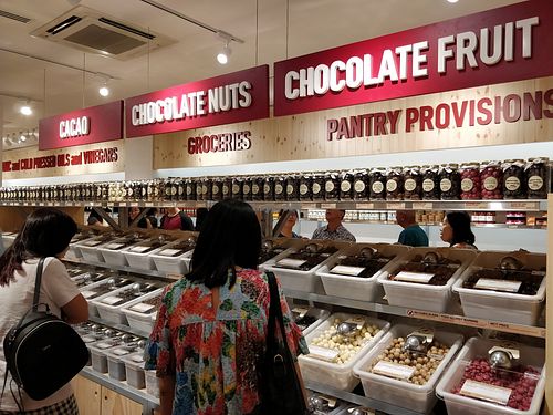 Wide selection of caco and chocolate at Scoop Wholefoods - Great World in Central Singapore
