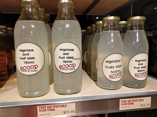 Vegetables and fruits wash at Scoop Wholefoods - Great World in Central Singapore