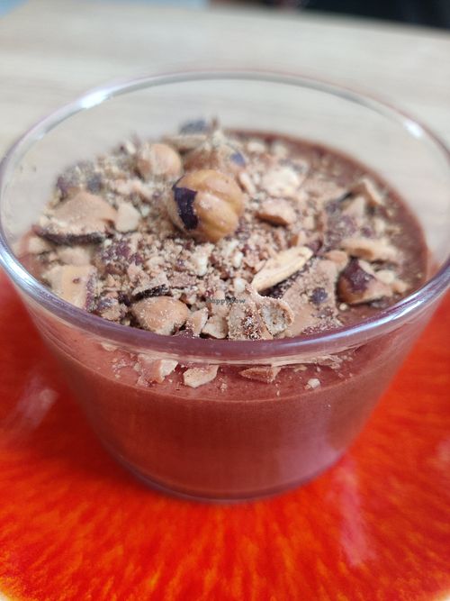 Mousse au chocholat at Prana Restaurant in Lyon