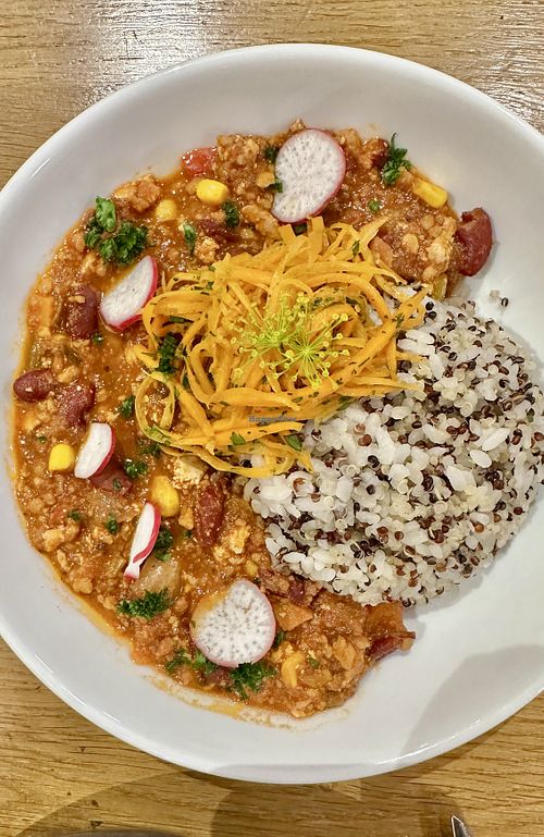 Chili sin Carne  at Prana Restaurant in Lyon