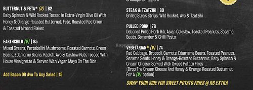 vegan salad and wrap options at Bossa Good Times Bar in Paarl